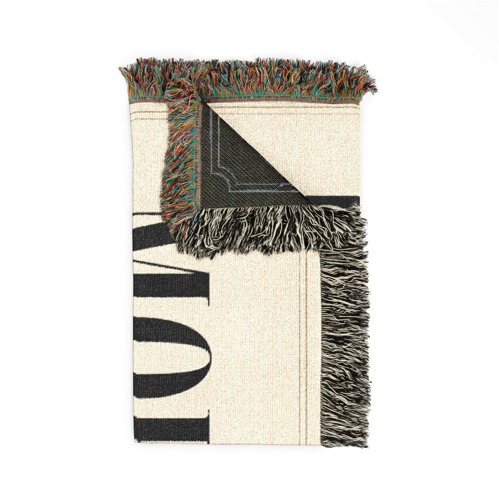 Morally Flexible Woven Blanket | Funny Typography Throw