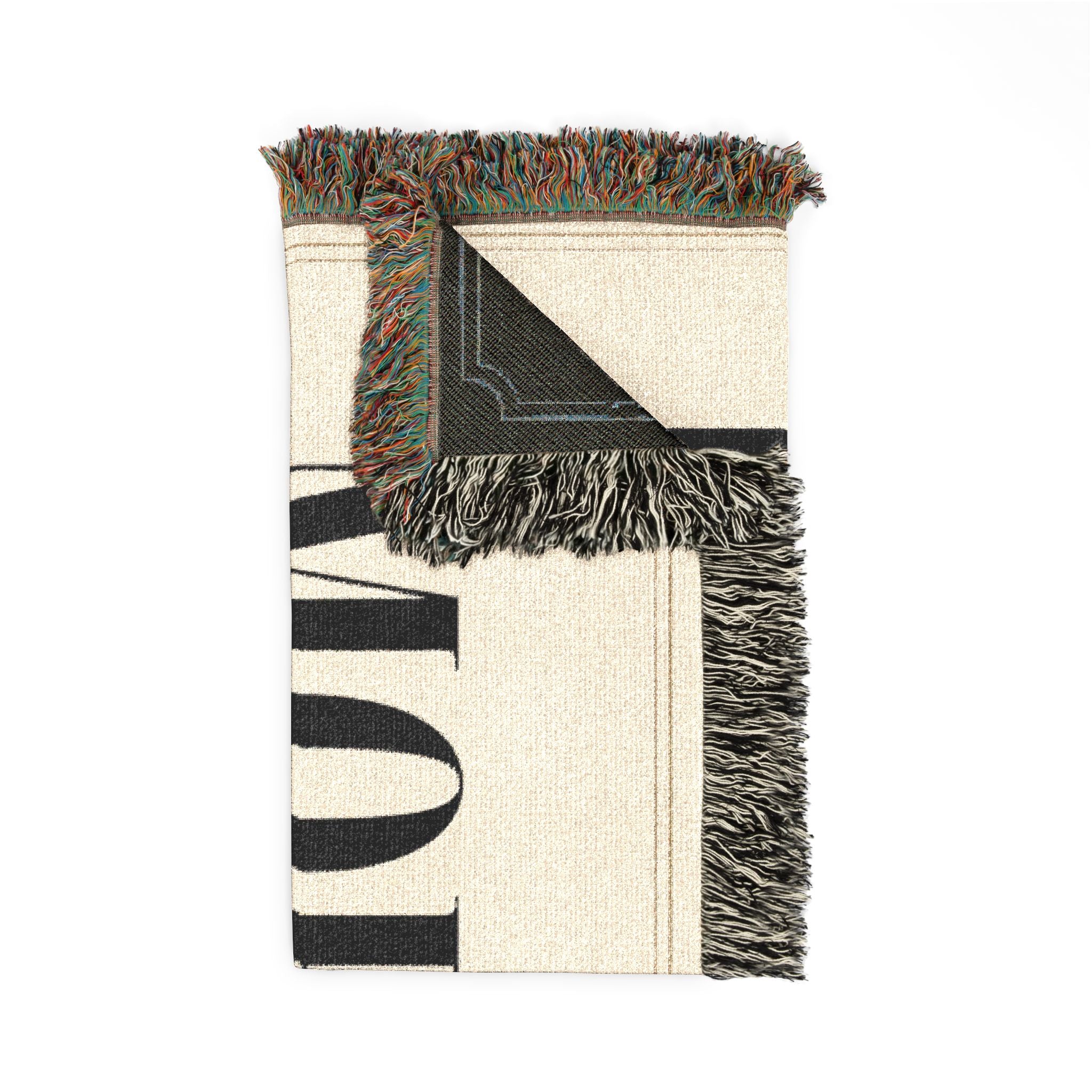 Morally Flexible Woven Blanket | Funny Typography Throw