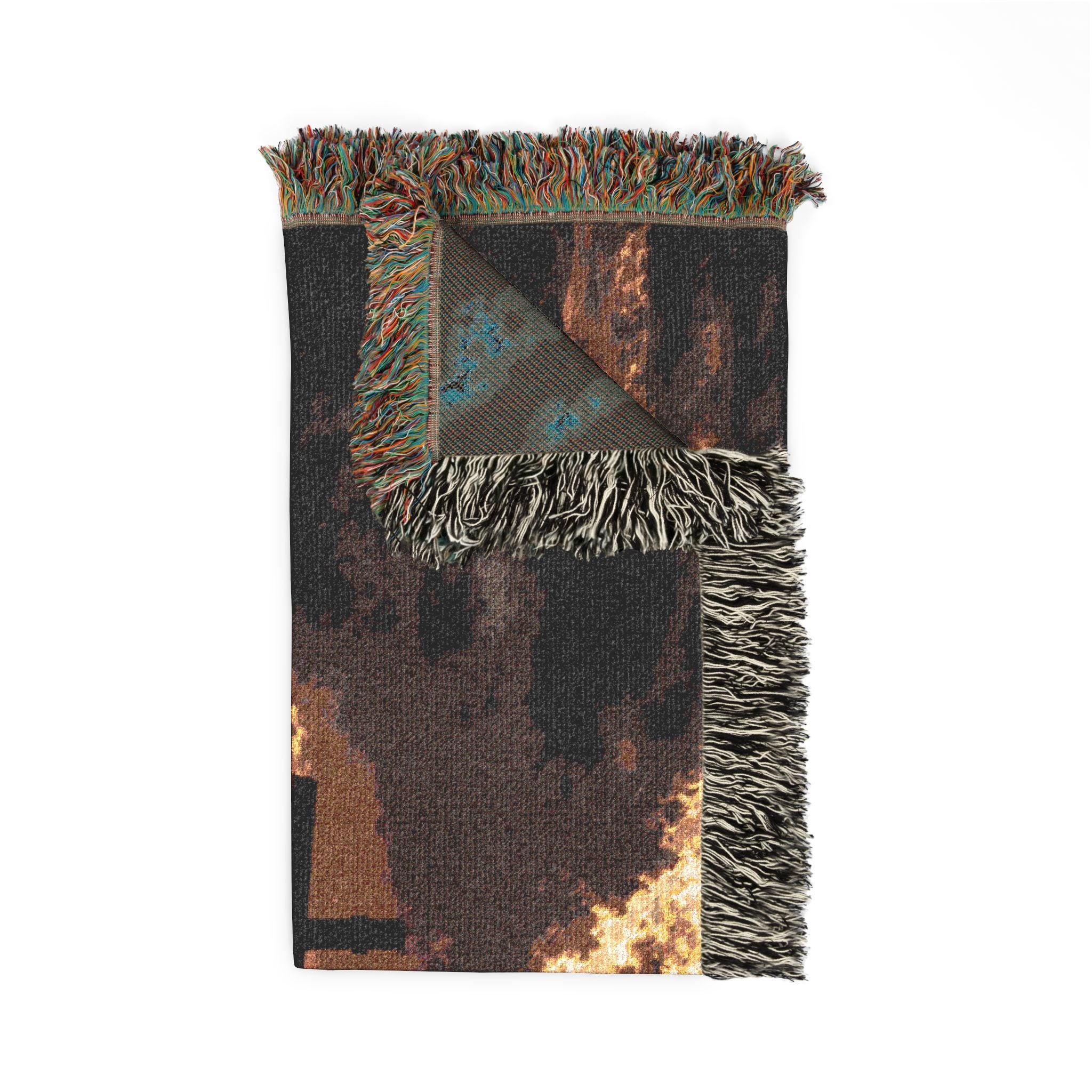Sunset Crosses Woven Blanket | Religious Sunset Landscape Throw