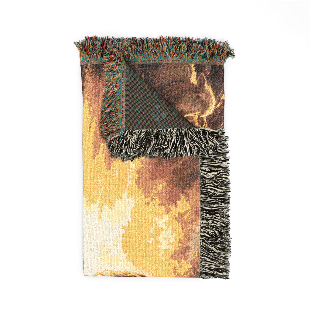 Jesus with Lamb Woven Blanket | Christian Religious Throw, Shepherd Artwork
