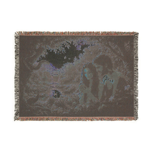 Adam And Eve christian  Woven Blanket | Scenic Tapestry Throw