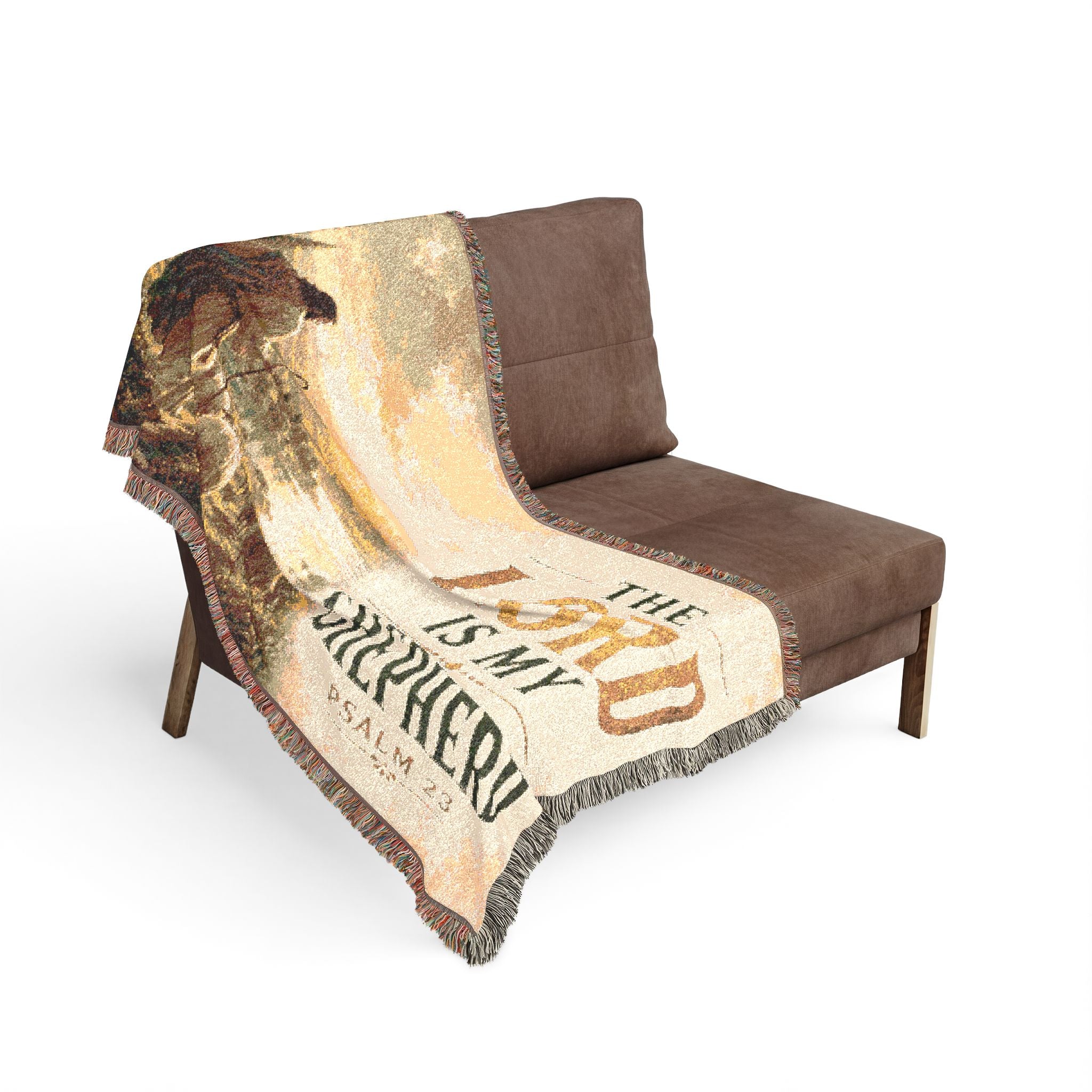 The Lord Is My Shepherd Woven Blanket | Psalm 23 Religious Throw