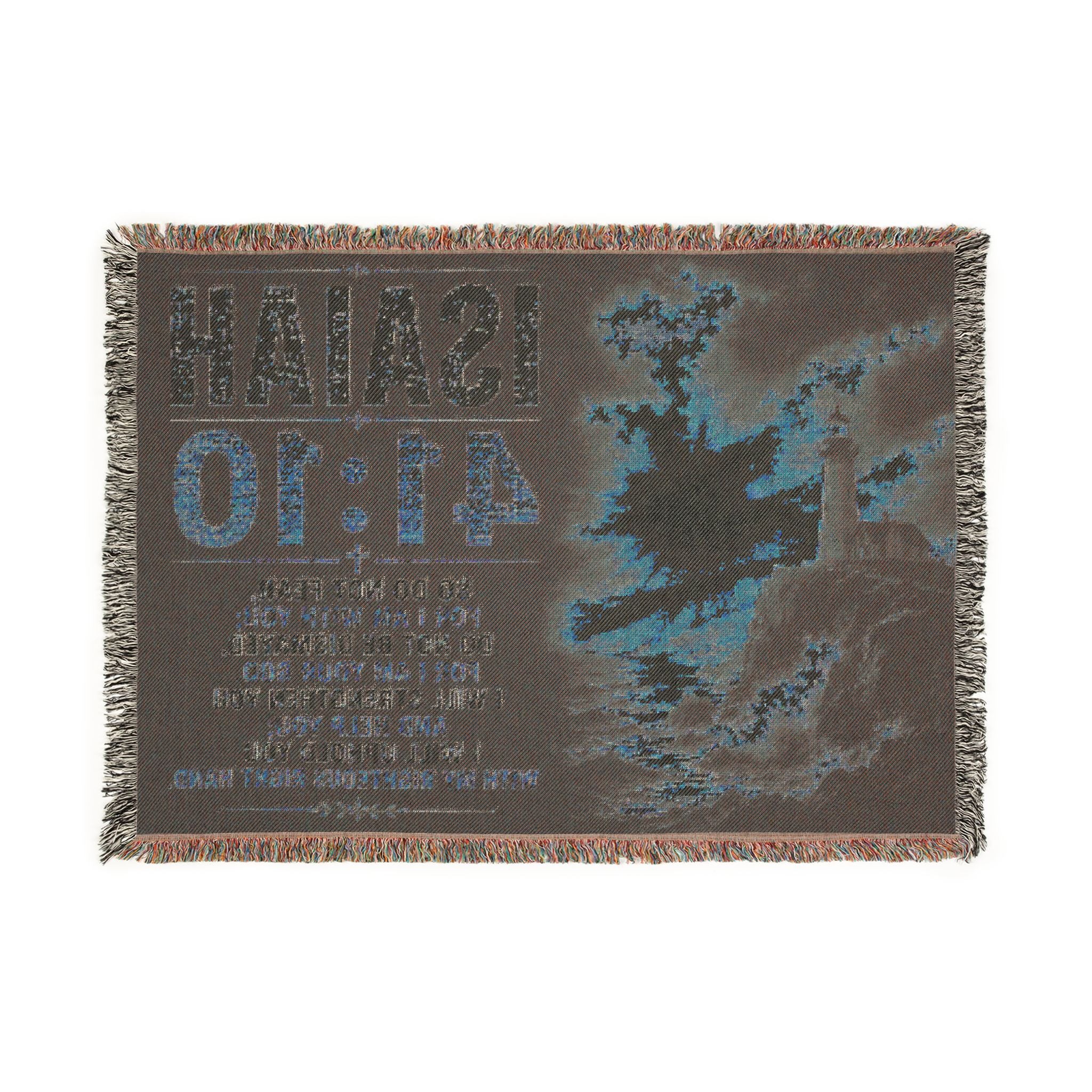 Isaiah 41:10 Scripture Woven Blanket | Bible Verse Throw, Lighthouse Design