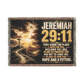 Jeremiah 29:11 Scripture Woven Blanket | Inspirational Bible Verse Throw
