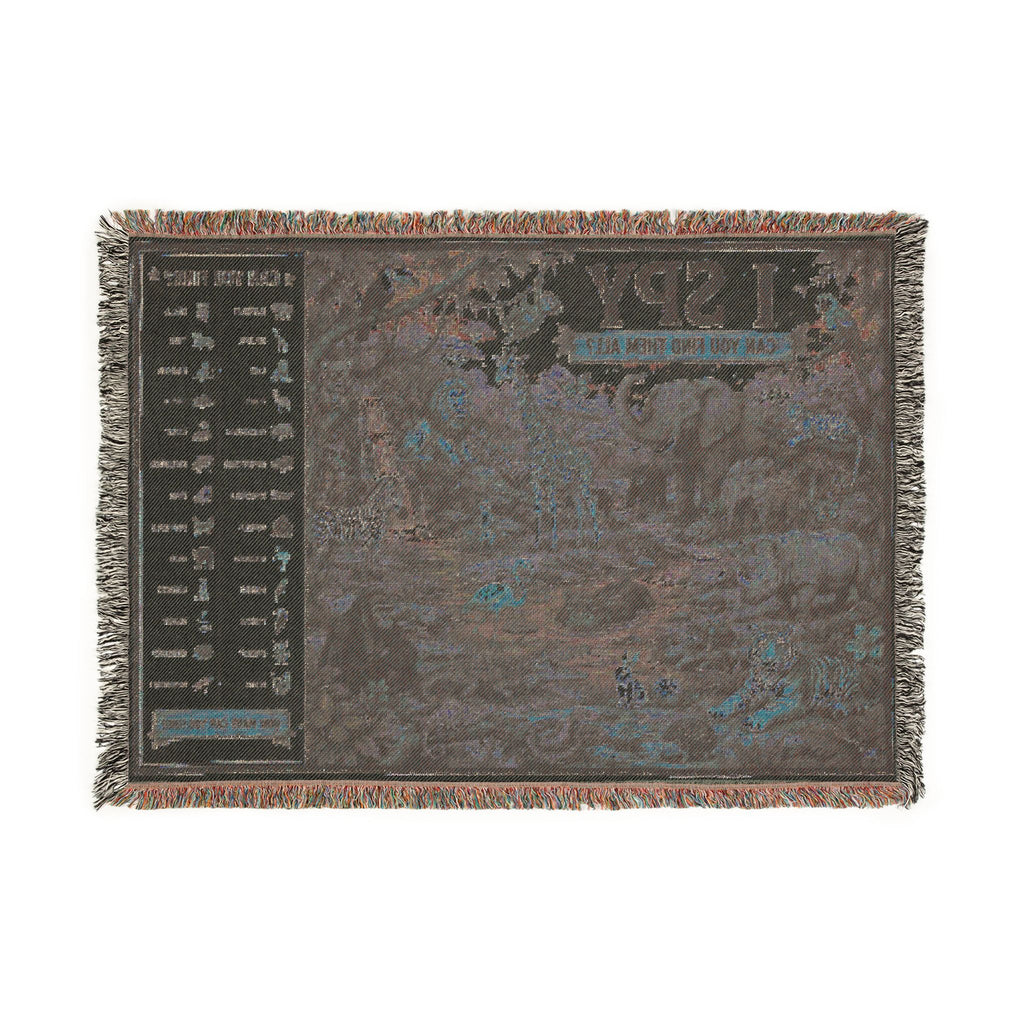 I Spy Jungle Scene Blanket | Woven Game Puzzle Design