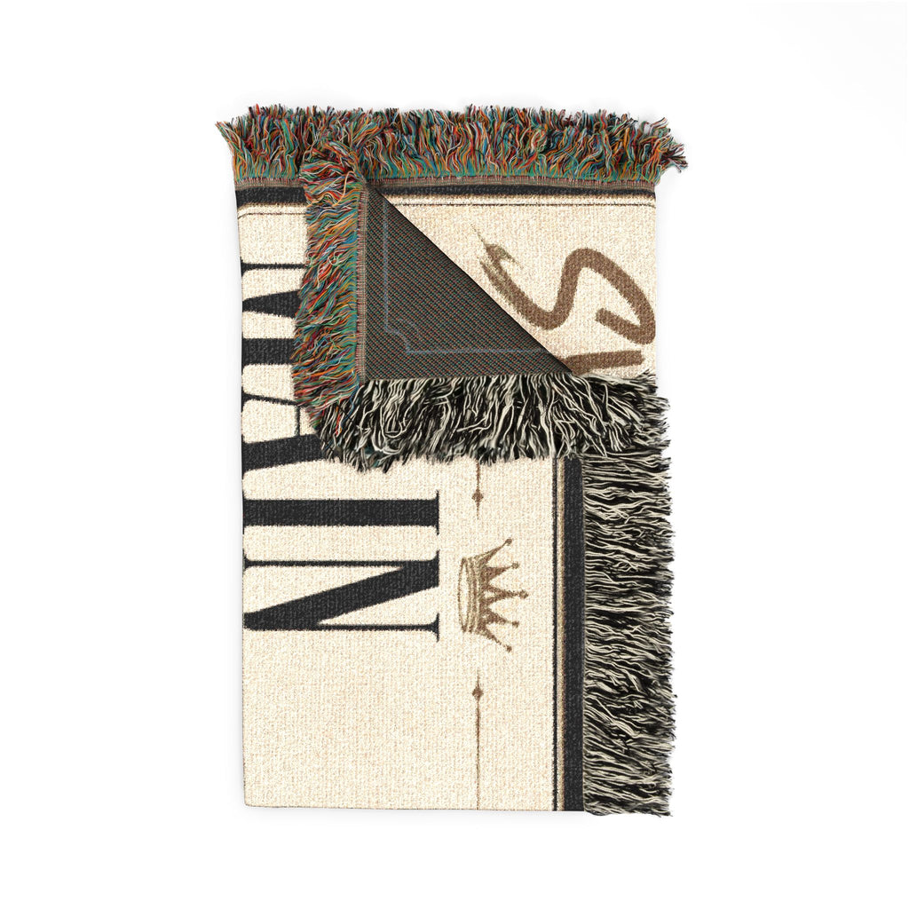 Main Character Syndrome Woven Blanket | Glamorous Silhouette, Theater Walkway