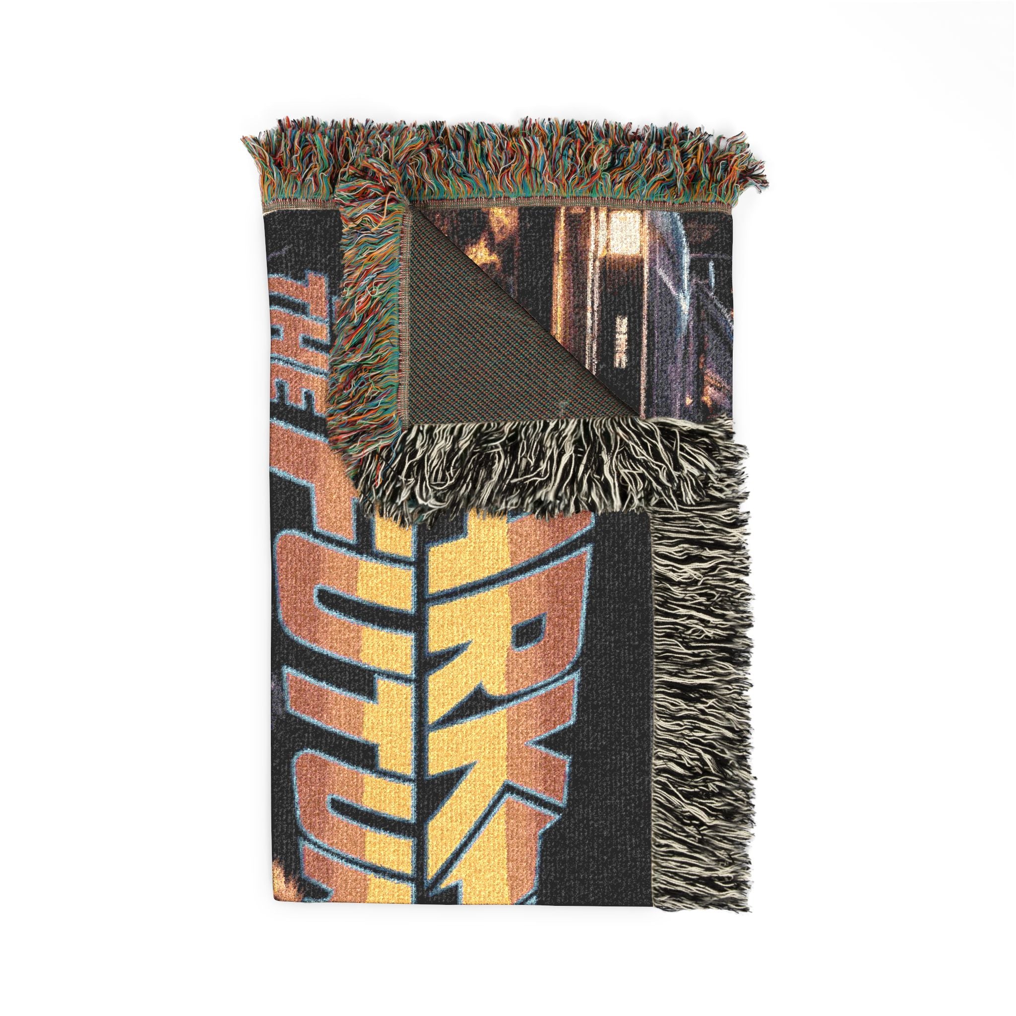 Funny Dog Woven Blanket, Bark To The Future Blanket, Dog Meme Throw Blanket, Gift for Dog Lovers