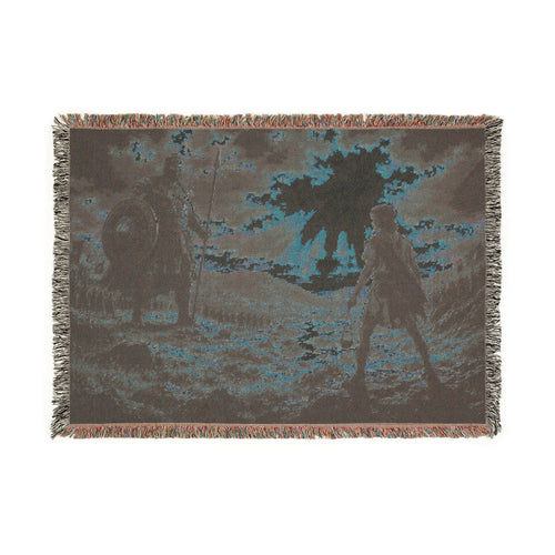 Faith Over Fear Blanket | David vs Goliath Christian Woven Blanket