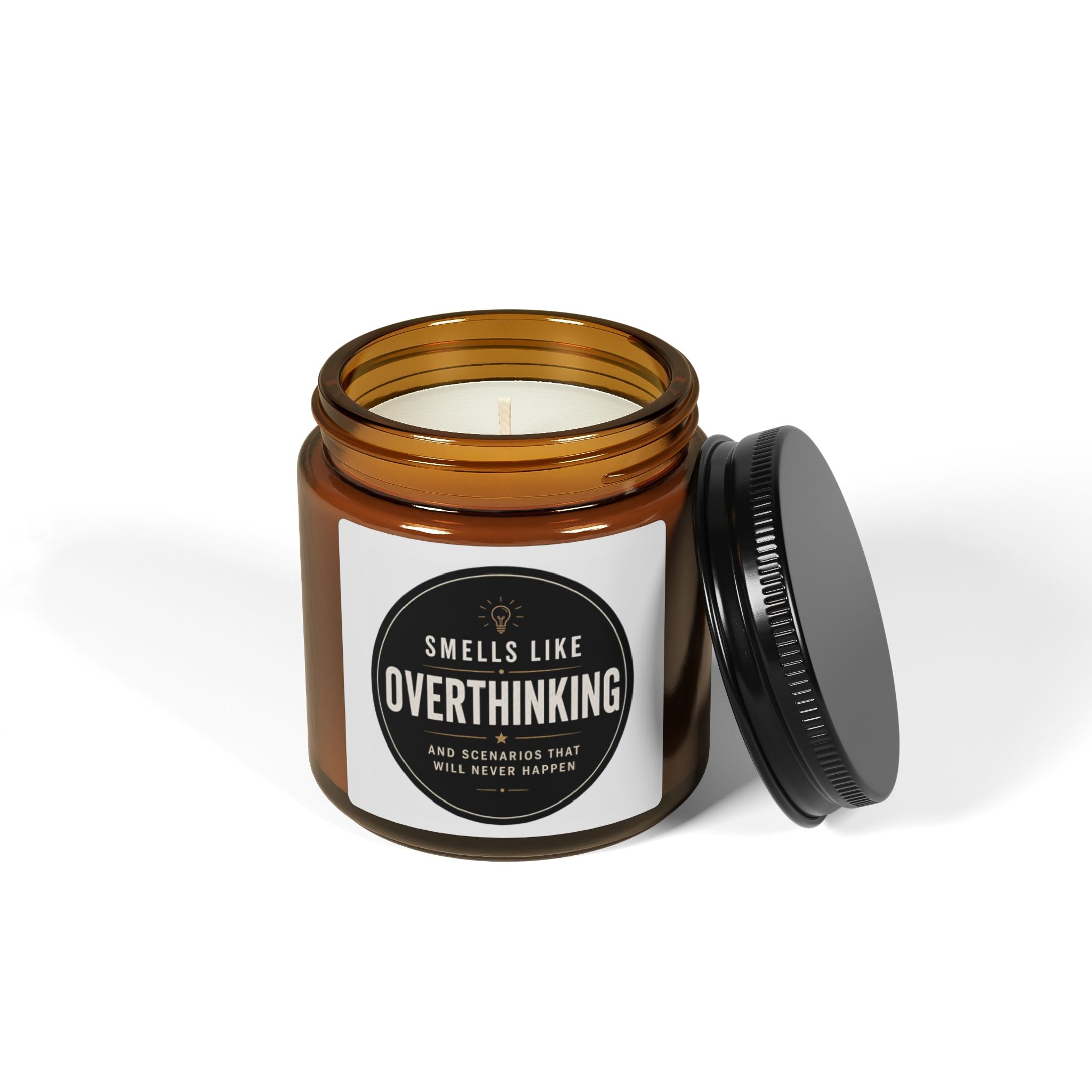 Smells Like Overthinking Candle  Funny Anxiety Gift, Mental Health Candle, Overthinker Gift
