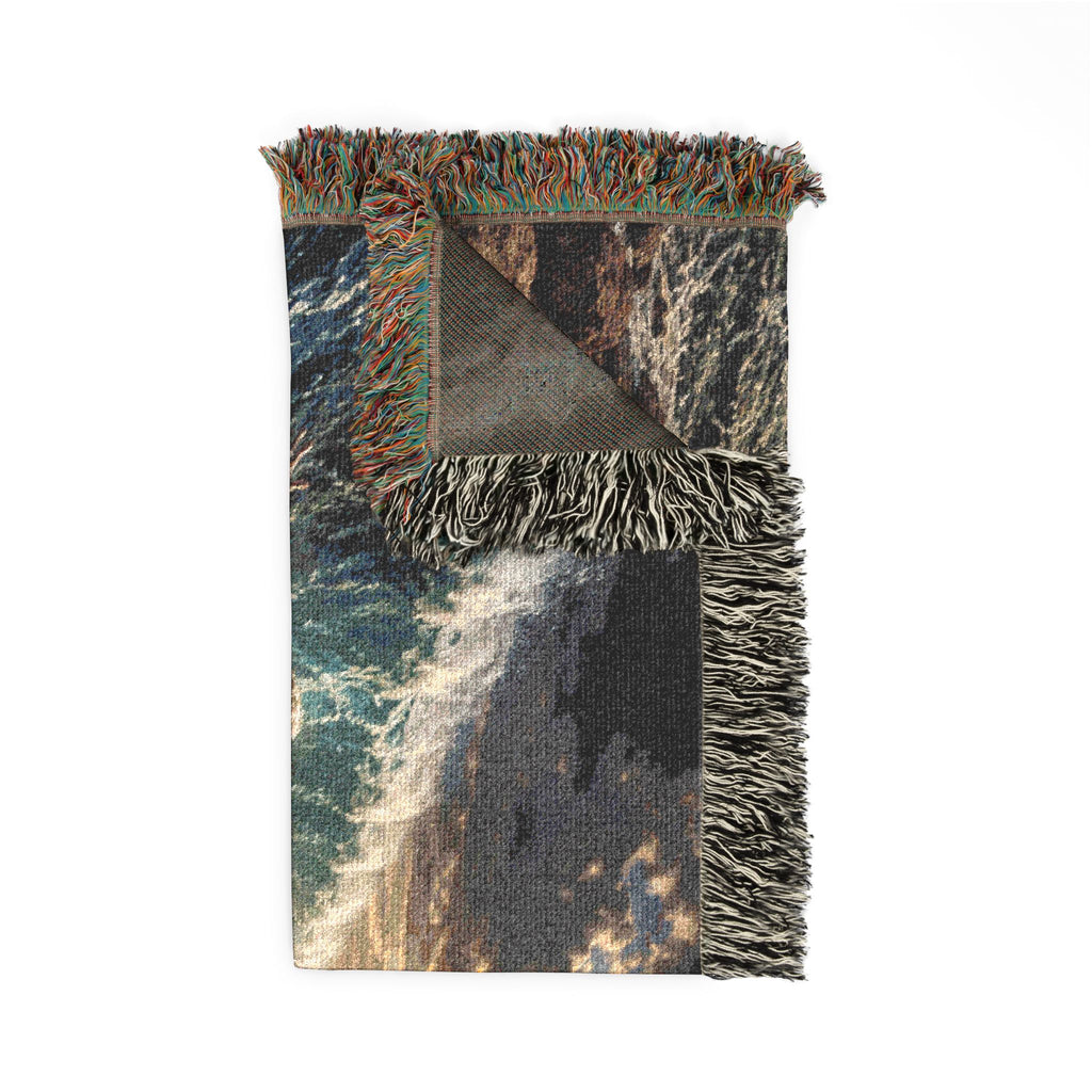 Parting the Red Sea Woven Blanket | Biblical Moses Scene, Religious Wall Throw