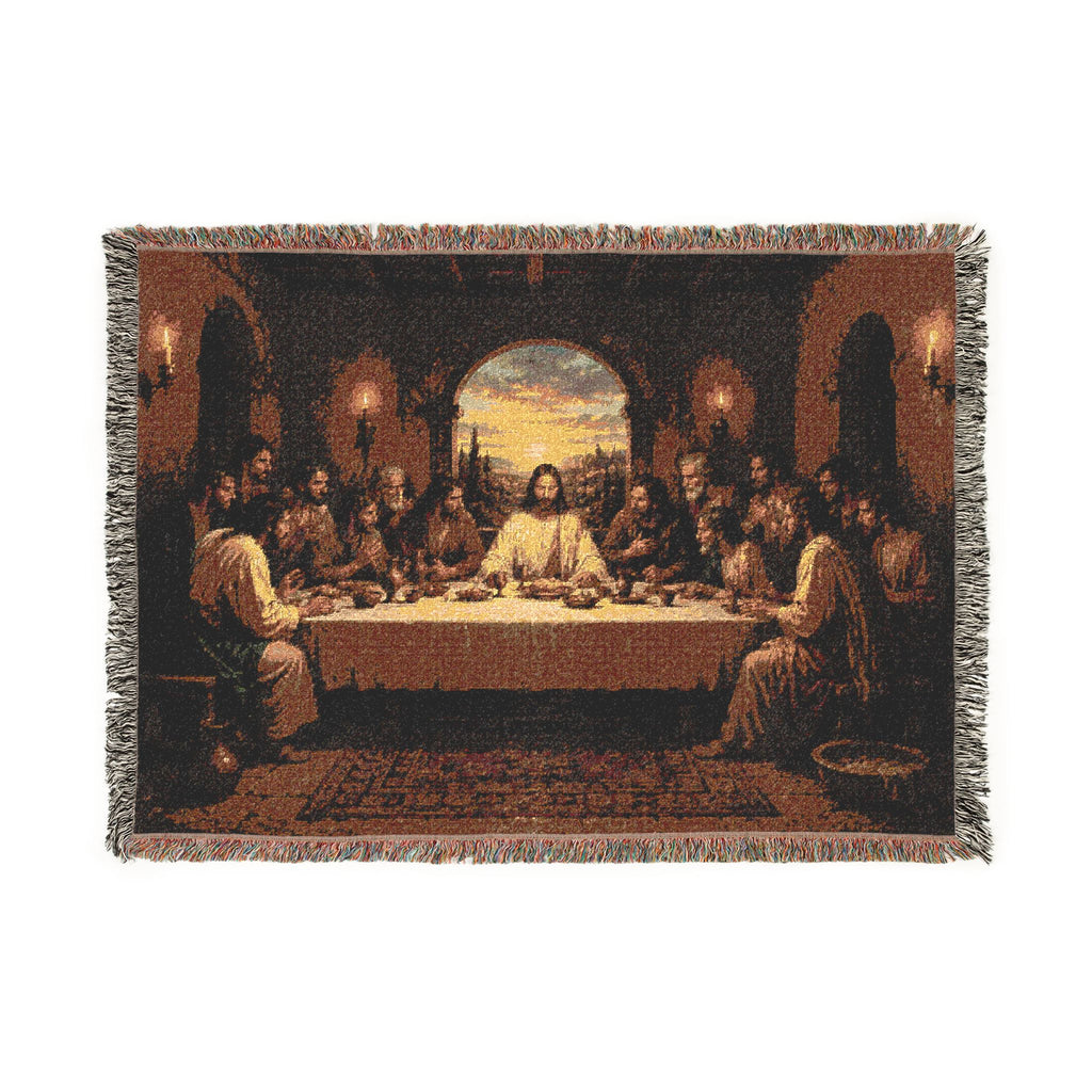 The Last Supper Woven Blanket | Religious Christian Decor