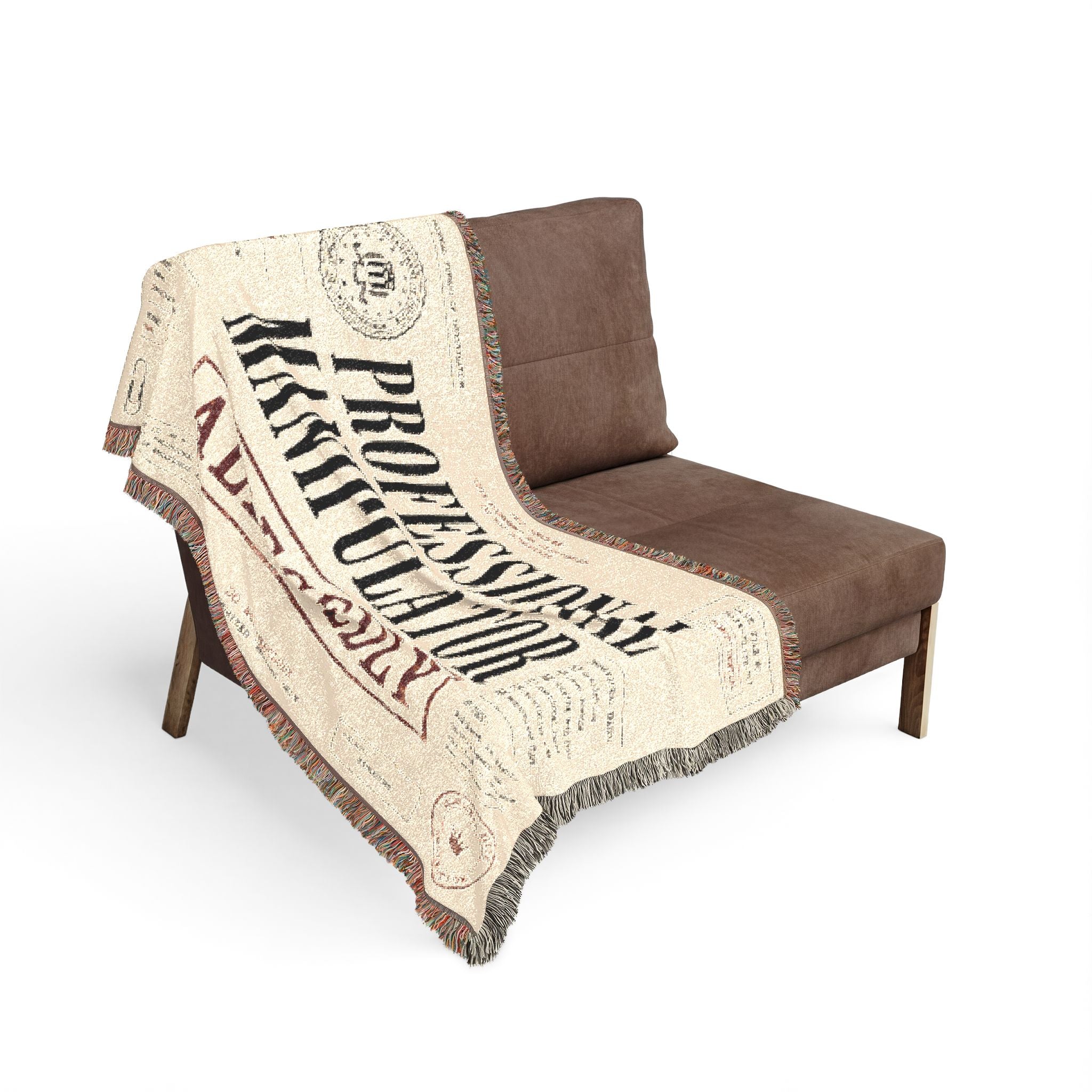 Professional Manipulator Allegedly Woven Blanket | Novelty Statement Throw