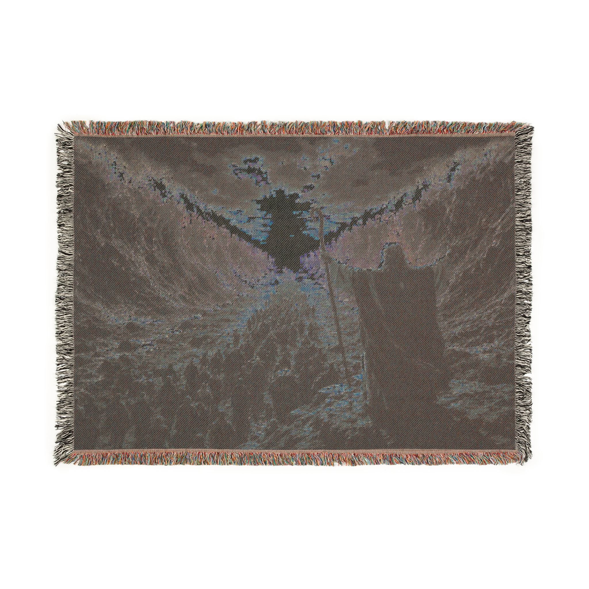 Parting the Red Sea Woven Blanket | Biblical Moses Scene, Religious Wall Throw