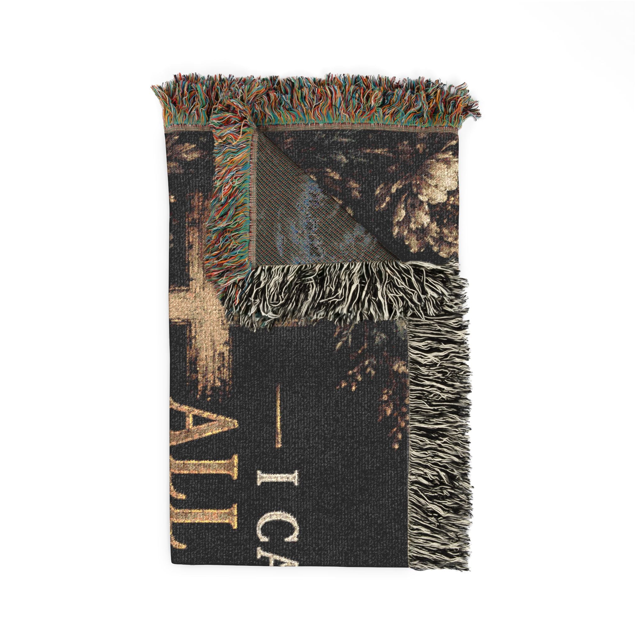 I Can Do All Things Through Christ woven blanket | Inspirational Scripture throw