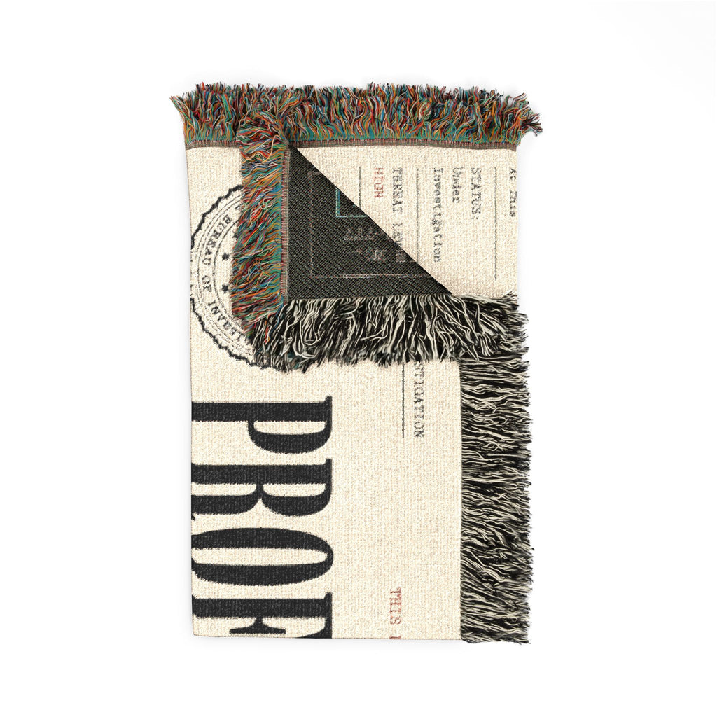 Professional Manipulator Allegedly Woven Blanket | Novelty Statement Throw