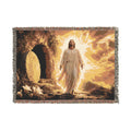 Resurrected Christ Woven Blanket | Religious Biblical Throw