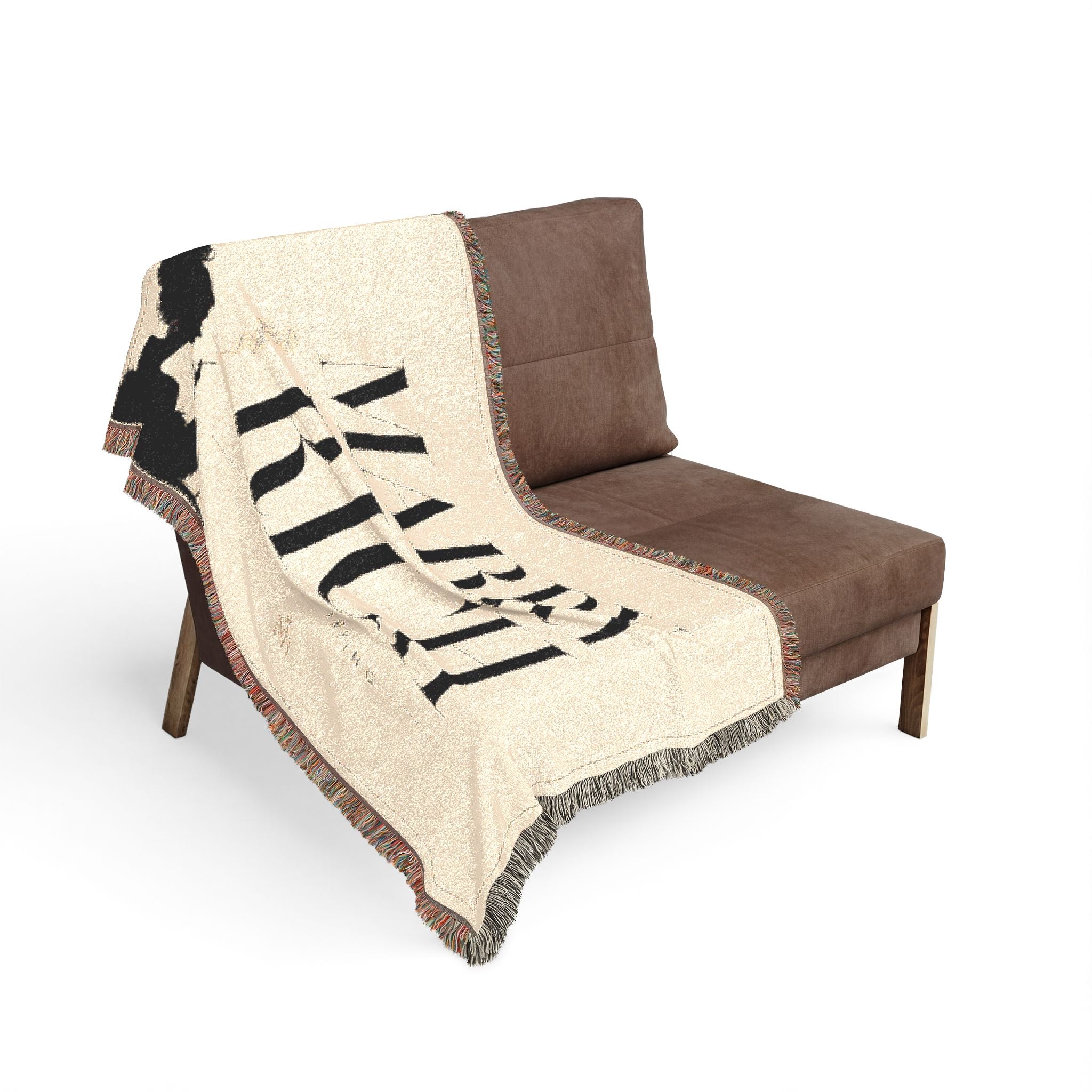 Marry Rich or Die Trying Blanket Funny Woven Throw, Luxury Dark Humor Decor Gift