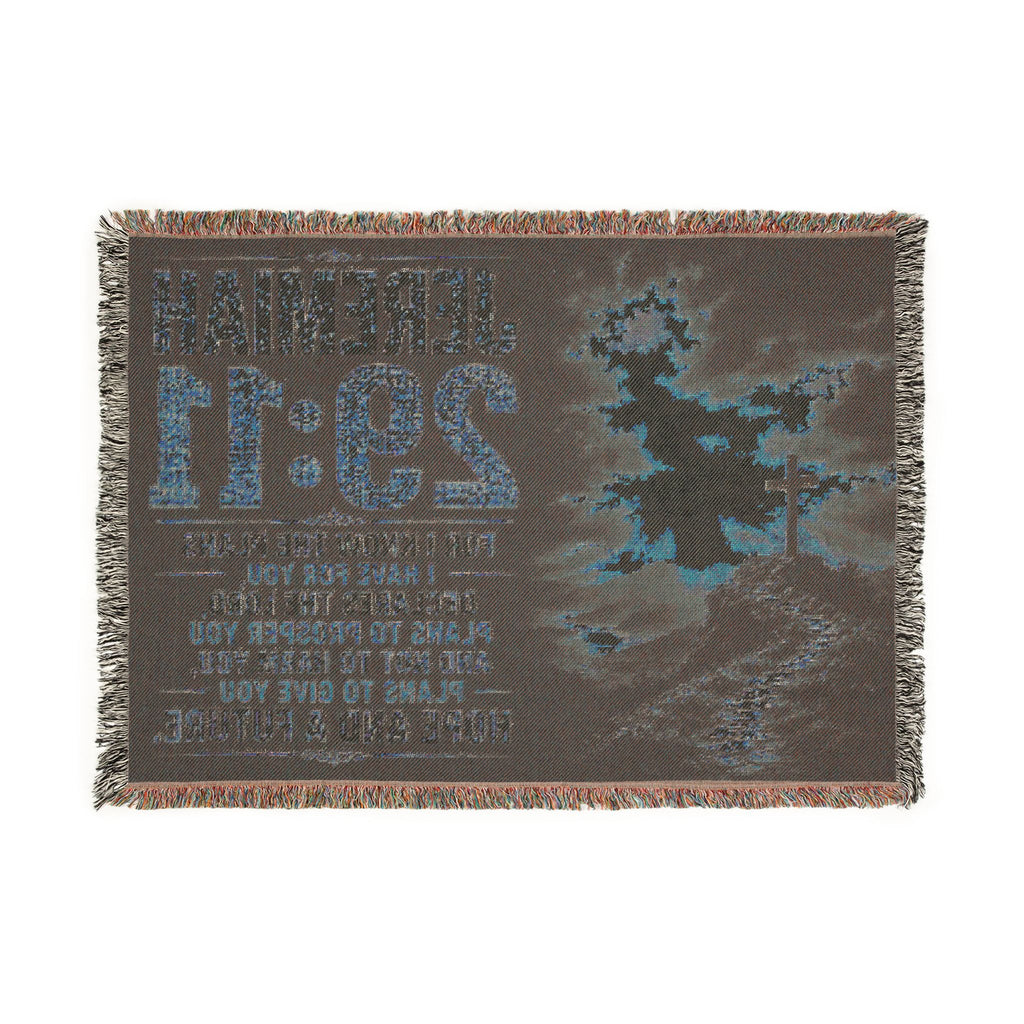 Jeremiah 29:11 Scripture Woven Blanket | Inspirational Bible Verse Throw
