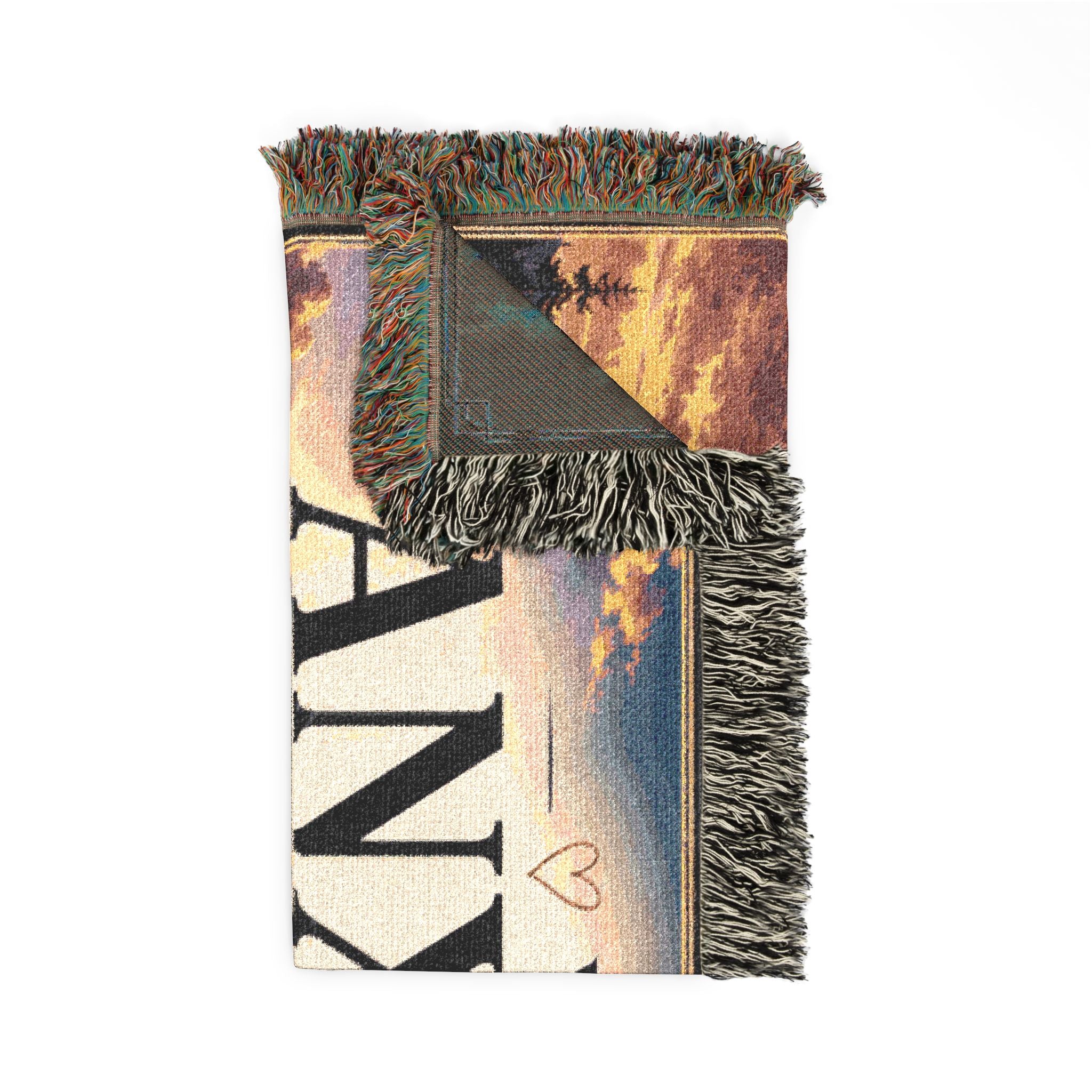 Mental Health Woven Blanket, Anxiety Comfort Blanket, Encouragement Gift, Your Anxiety Is Lying To You Throw Blanket