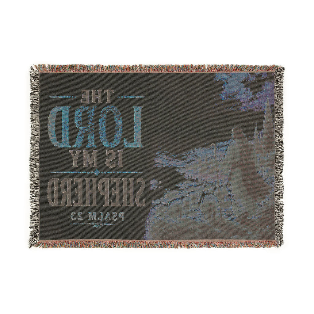 The Lord Is My Shepherd Woven Blanket | Psalm 23 Religious Throw