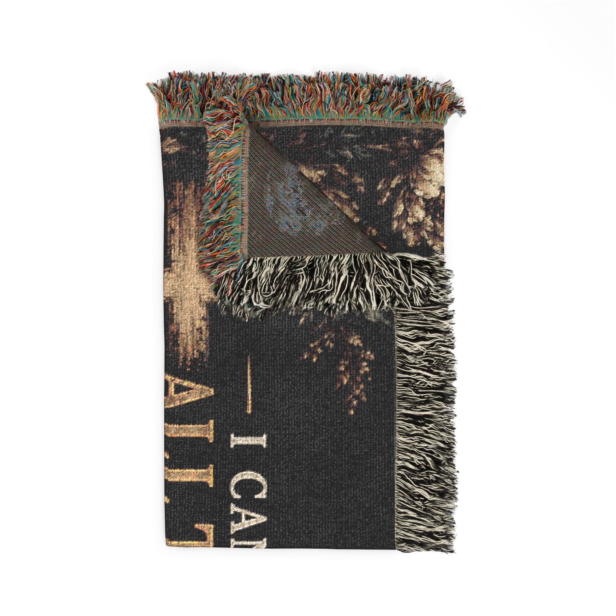 I Can Do All Things Through Christ woven blanket | Inspirational Scripture throw