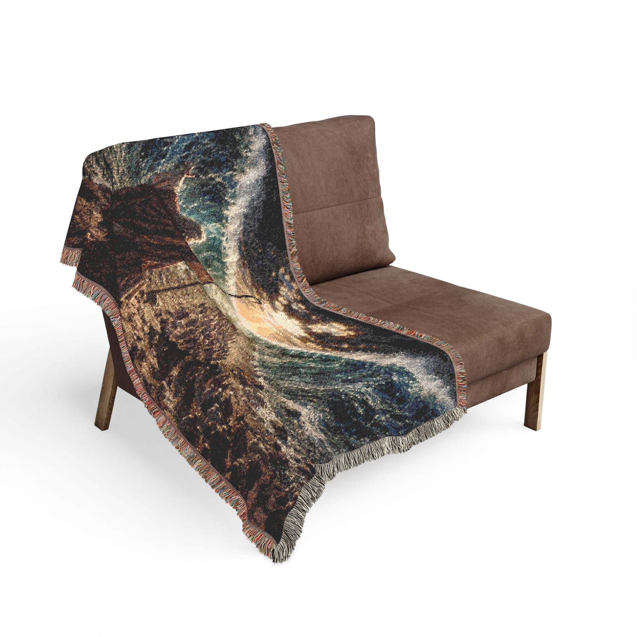 Parting the Red Sea Woven Blanket | Biblical Moses Scene, Religious Wall Throw