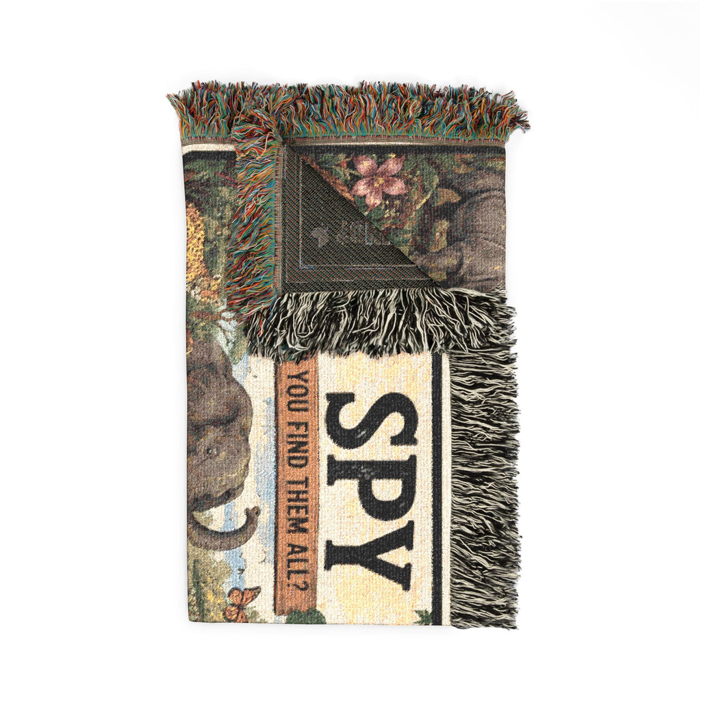 I Spy Jungle Scene Blanket | Woven Game Puzzle Design
