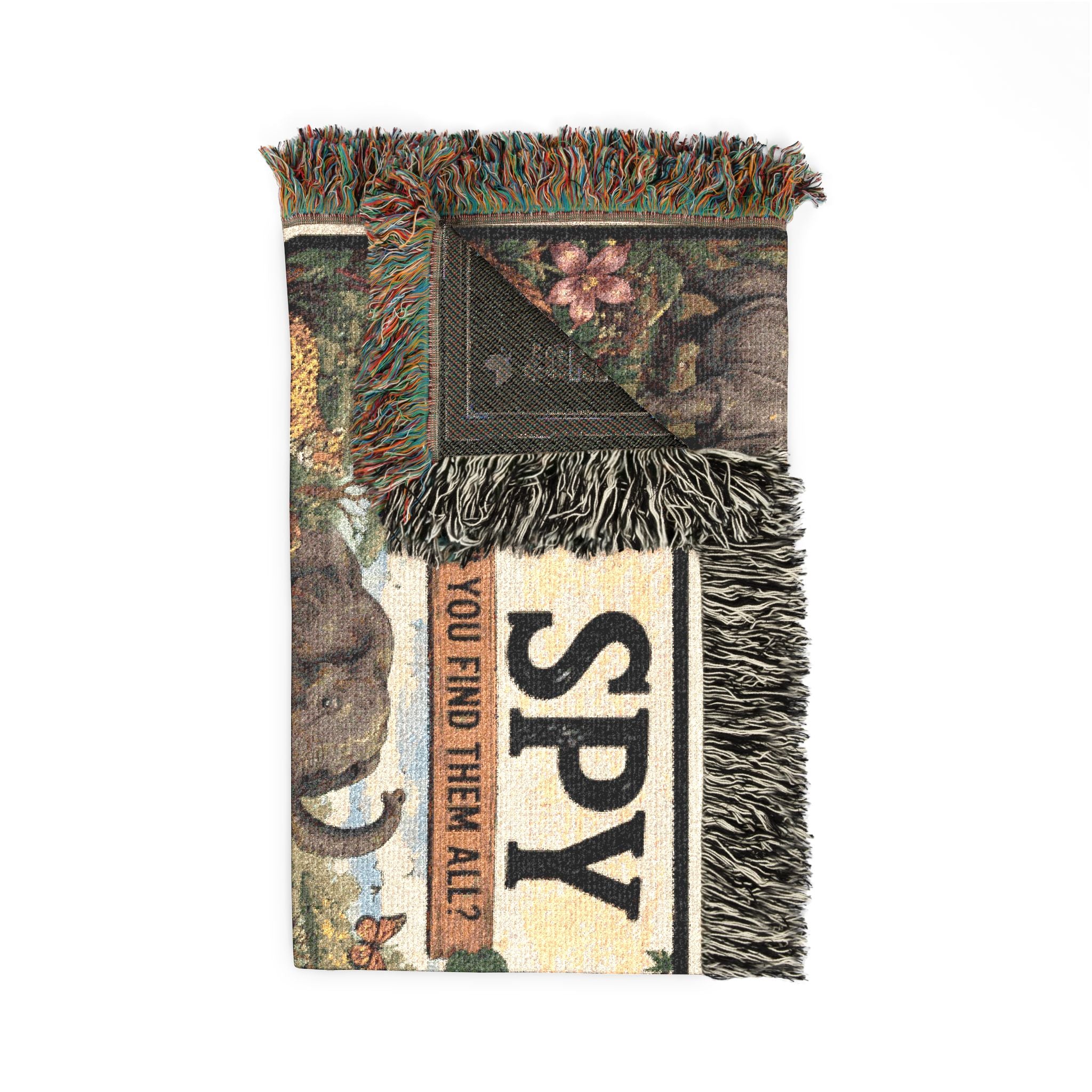 I Spy Jungle Scene Blanket | Woven Game Puzzle Design