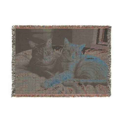 Custom Pet Photo Woven Blanket, Personalized Pet Blanket, Dog Cat Memorial Gift, Pet Portrait Blanket, Pet Lover Gift