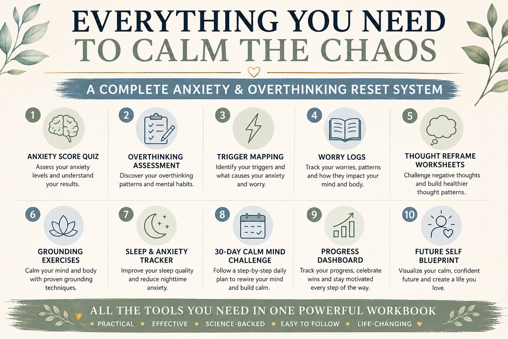 Anxiety & Overthinking Workbook
