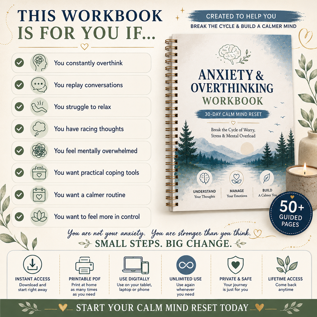 Anxiety & Overthinking Workbook